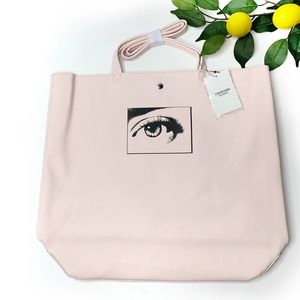 Calvin Klein  Large Tote Travel Shoulder Bag Eye Light Pink 18"